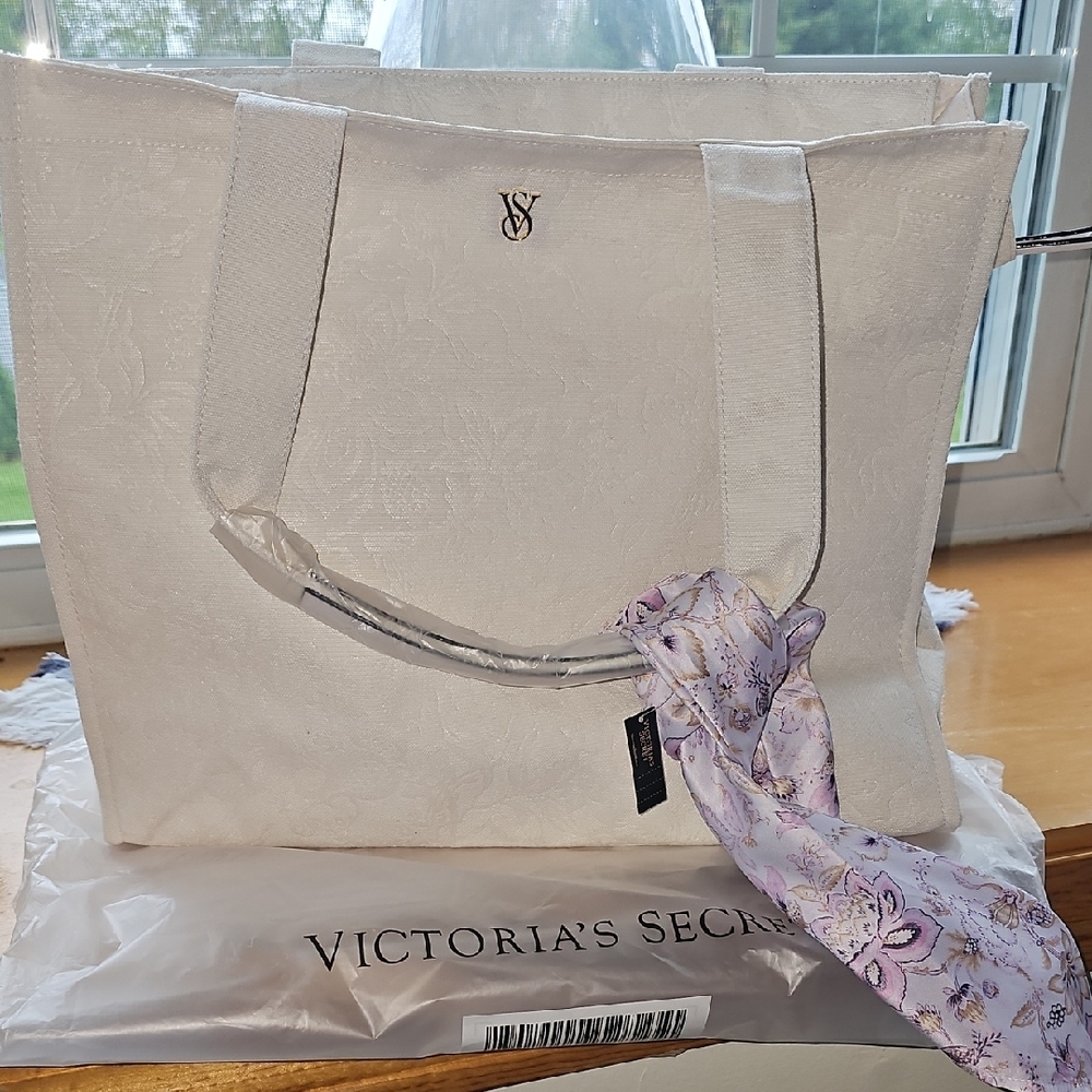 Victoria's Secret White Tote Bag